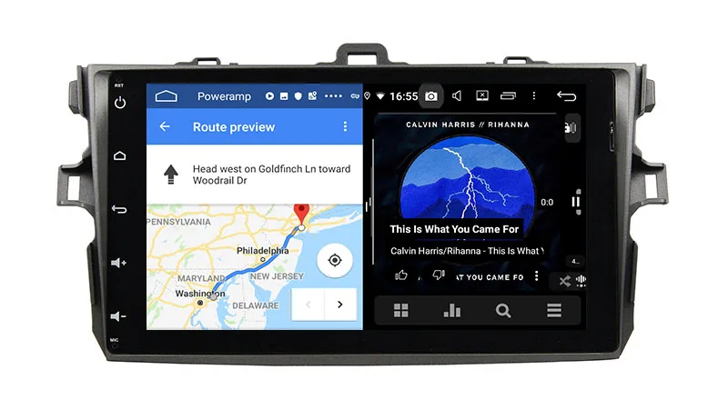 2011 toyota corolla android 9.0 head unit