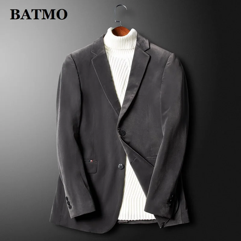 BATMO Новое поступление высококачественный повседневный мужской блейзер, мужские повседневные куртки X4