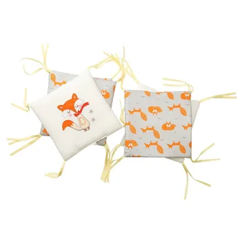

6Pcs Crib Bumper Breastfeeding Pillow Fox Baby Bedding Cushion Crib Bumper Protector Newborn Baby Room Decoration