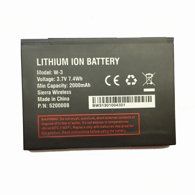 

W-3 For Netgear Sierra 760S 762S 763S 785S 2000mAh Rechargeable Li-ion Polymer Battery For Netgear Sierra 760S 762S 763S 785S