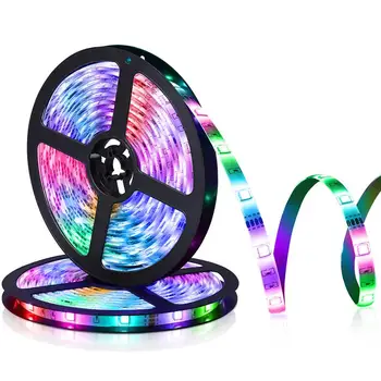 

YUNLIGHTS 2 Rolls LED Strip Lights 5M/16.4ft RGB LED Light Strips Waterproof IP65 Strip Lights With 40-Key Remote Control