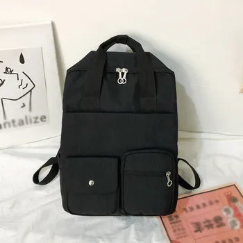 

2020 New Nylon Student Backpack for Women Multi Pocket Travel Backpacks Female School Bag for Teenage Girls Book Mochilas