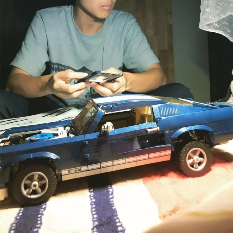 Совместимость Technic Супер гоночный автомобиль RC Ford Mustang Hoonicorn RTR V2 строительные блоки кирпичи игрушка для детей Подарки