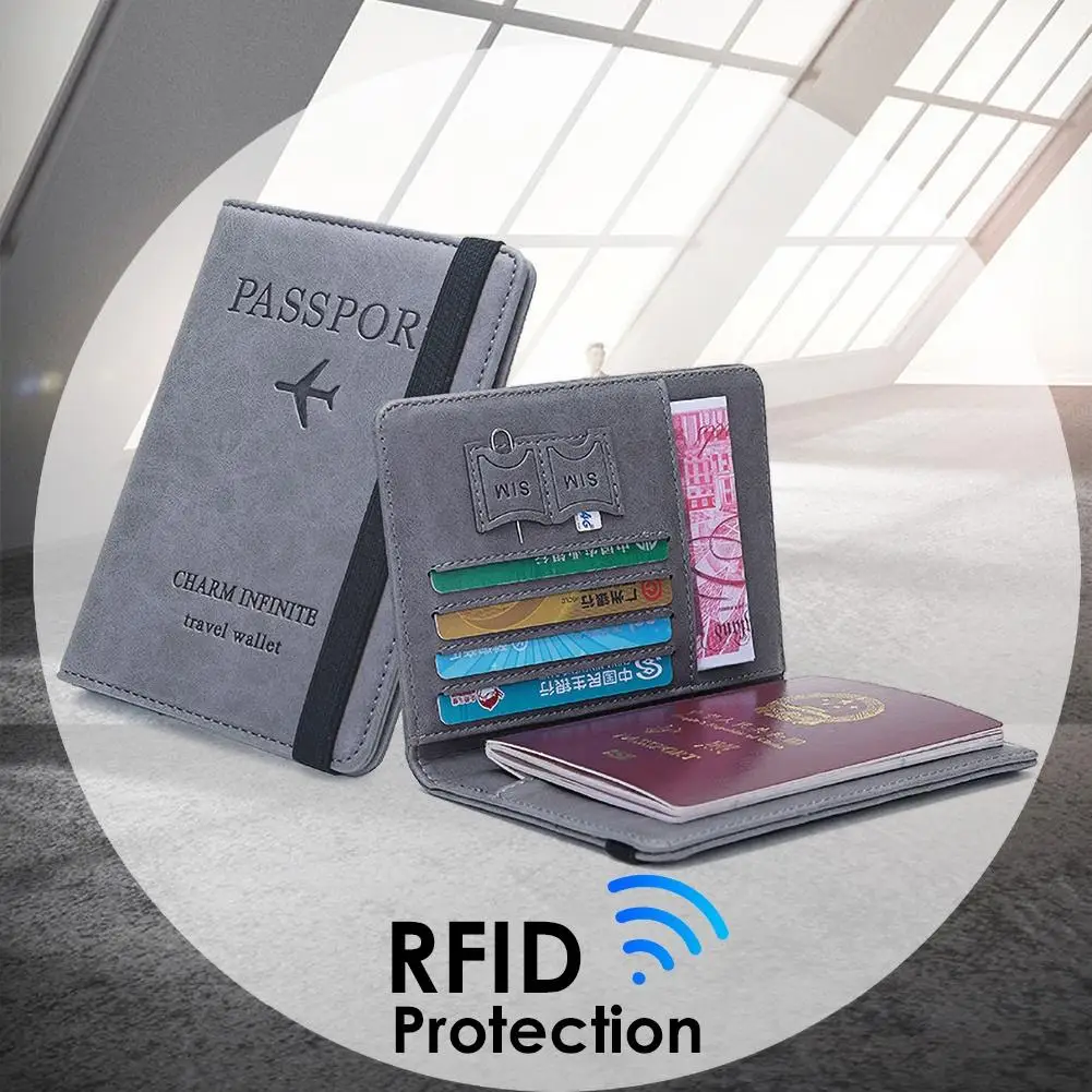 Поддержка дропшиппинг держатель для карт Искусственная кожа RFID в деловом стиле