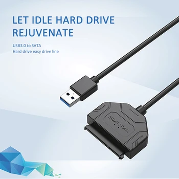 

New USB 3.0 To SATA Hard Drive Converter For Standard 2.5 3.5 Inch SATA Hard Driver To Computer Via USB 3.0 Port Connector