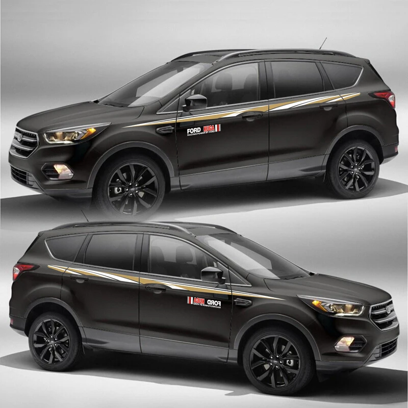 Автомобильный Стайлинг спортивный автомобиль Стикеры для Ford автомобильное Kuga аксессуары и отличительные знаки авто стикер stickerstickers
