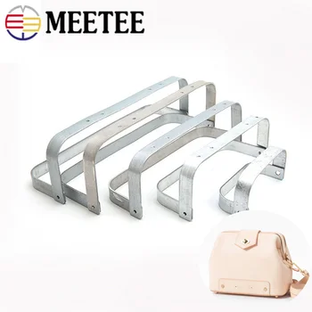 

Meetee 1set=2pcs 12-30cm Doctor Mouth Bag Metal Frame Screws Clasp Buckle DIY Manual Leather Crafts Hardware Accessories BF448