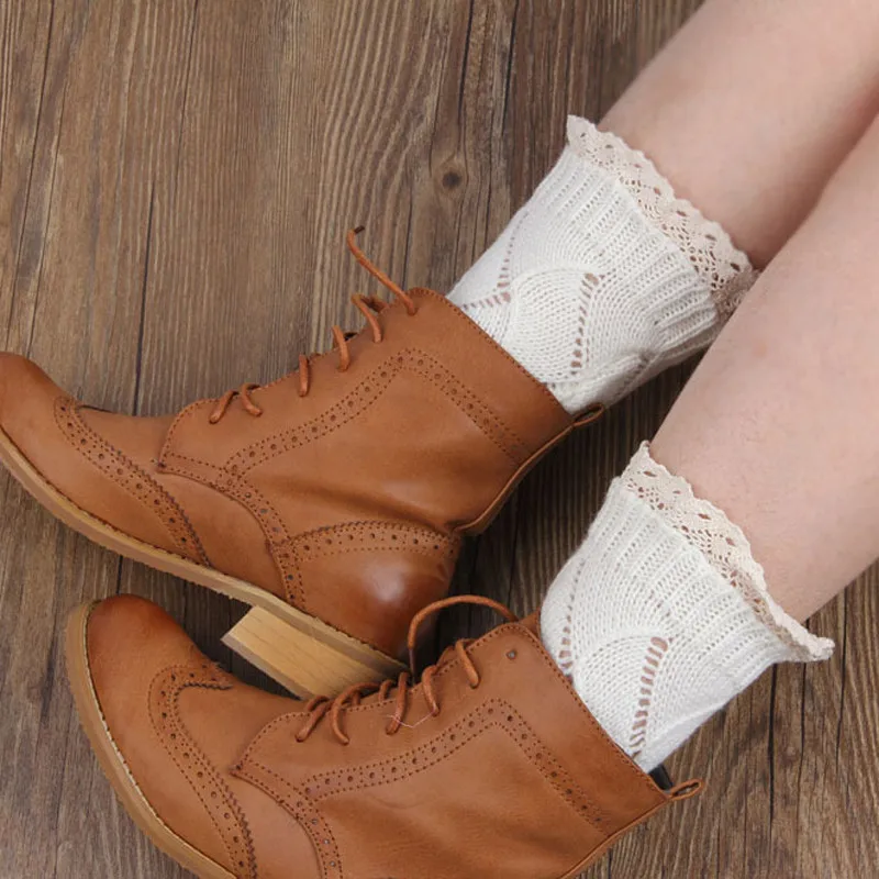 Теплые вязаные шерстяные полосатые сапоги до колена с рукавами 2020 женские