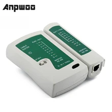 Anpwoo profissional cabo de rede testador rj45 rj11 rj12 cat5 utp lan cabo testador detector ferramentas teste remoto rede