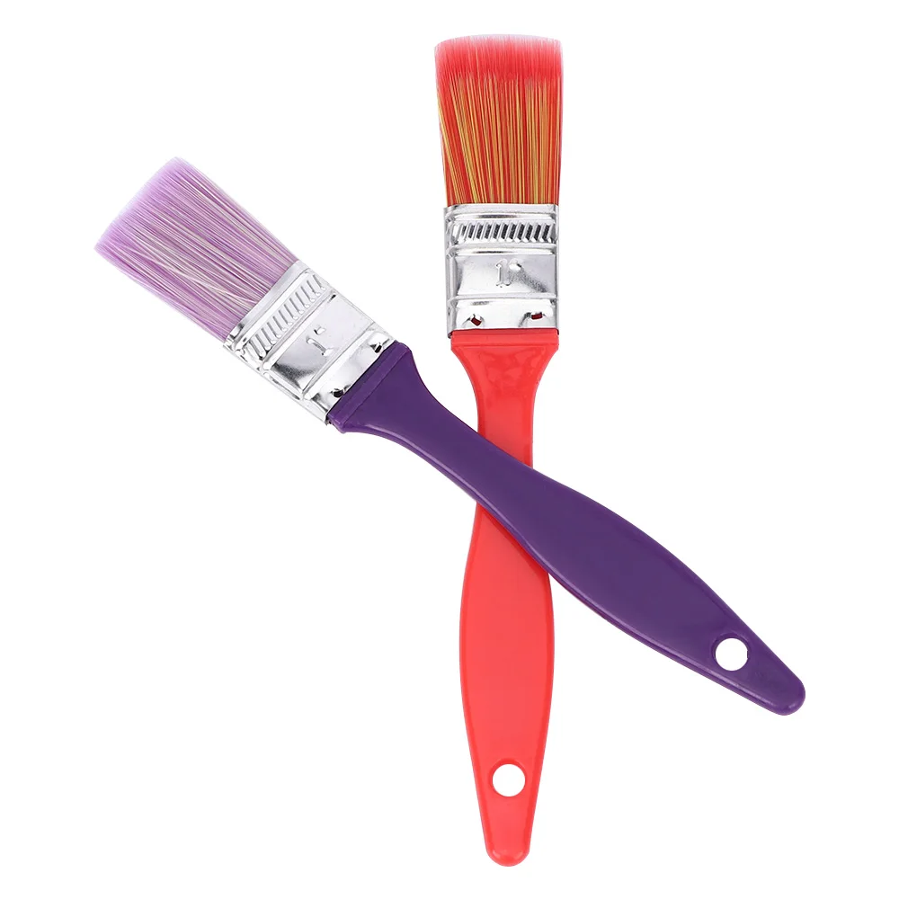 4 pcs set Color Nylon Silk Plastic Plate Oil Paint Brush Kids Painting Brush KV 