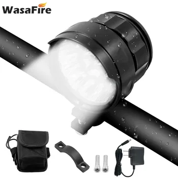

WasaFire 18*XML T6 LED Bicycle Light Super Bright Front Bike Light MTB Cycling Headlight + 18650 Battery Pack + USB Taillight
