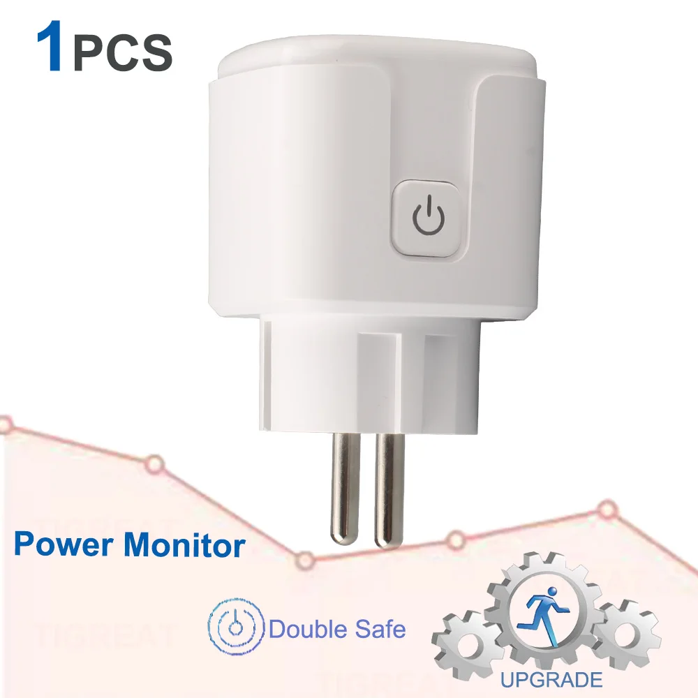 1PCS EU power Socket Умная розетка wifi розетка пульт розетка Wi-fi eu16A умный дом Tuya App Телефон Таймер дистанционного управления Голосовое управление от Alexa Google Home Mini IFTTT 220V 240V Smart Розеткаумная переходникeu wifi Plug - Цвет: 1PCS EU power Socket