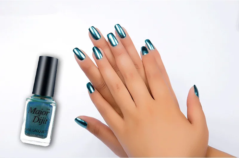 blue05 Nusx лак для ногтей металлик волшебный зеркальный эффект, цвета хрома лак для ногтей изысканный 7 мл Лак для ногтей для женщин Быстросохнущий PO023 - Цвет: blue05