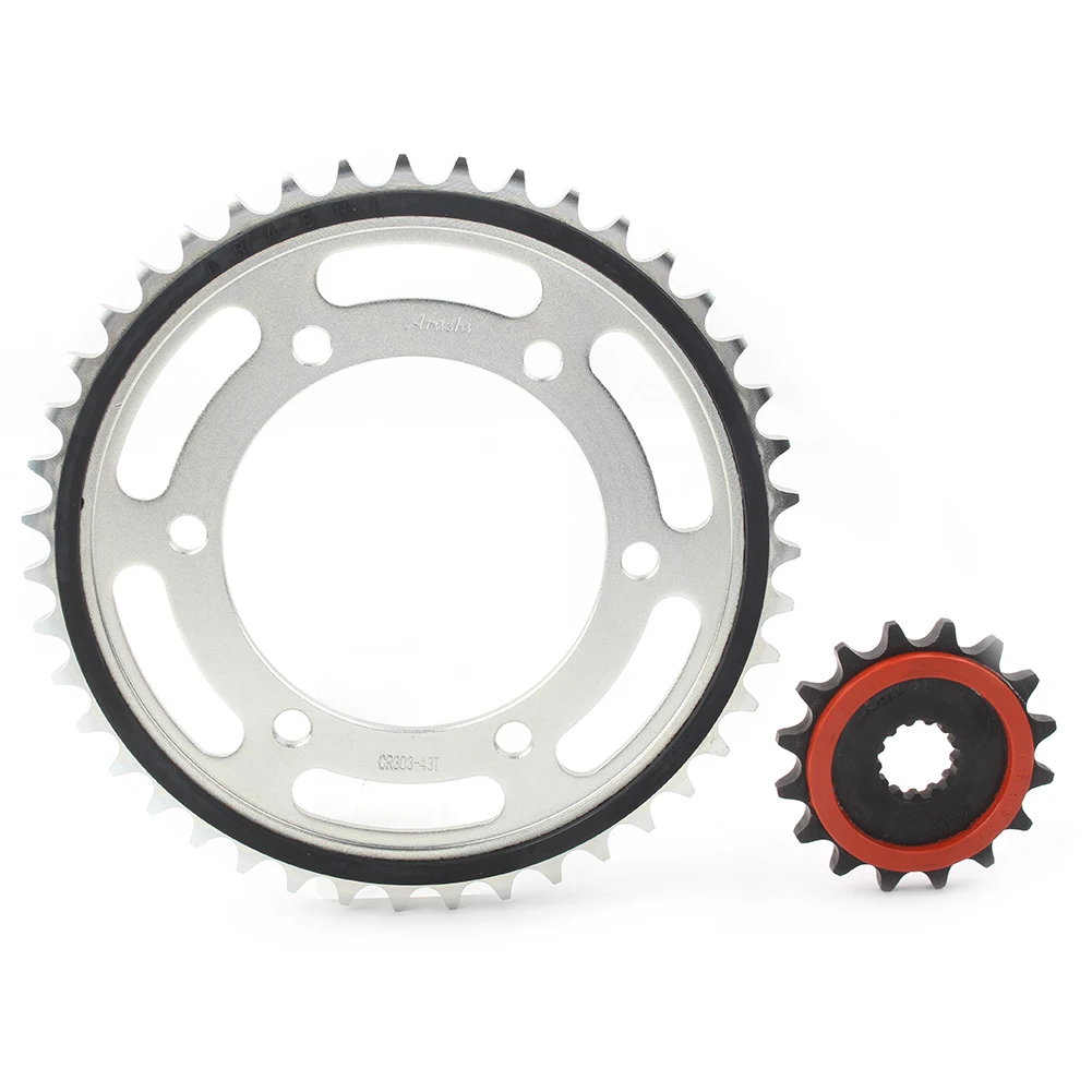 

Motorcycle Engine Chain Drive Front Rear Sprocket Set 16T 34T For Suzuki GSXR600 2011-2018 / GSXR 750 USA 2011-2018