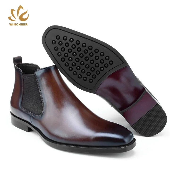 Wincheer/ г., дизайн, заводская цена, удобная обувь из натуральной кожи модные ботинки «Челси» мужские ботильоны зимние ботинки