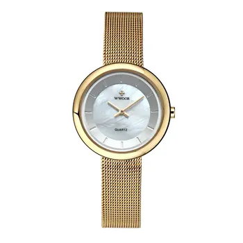 

Women Waterproof Quartz Watch Ultrathin Watches Luxury Diamonds Casual Mesh Strap Wrist Watch With Two Pointers 8820