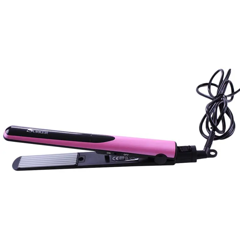 

NEW-SURKER HD-916 Ceramic Straightening Corrugated Curling Iron Styling Tools Hair Curler Eu Plug