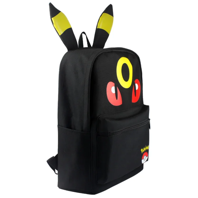 Pocket Monster Pokemon Umbreon eevee Leafeon Sylveon, рюкзак в форме уха, мультяшная Холщовая Сумка на плечо, 14 стилей