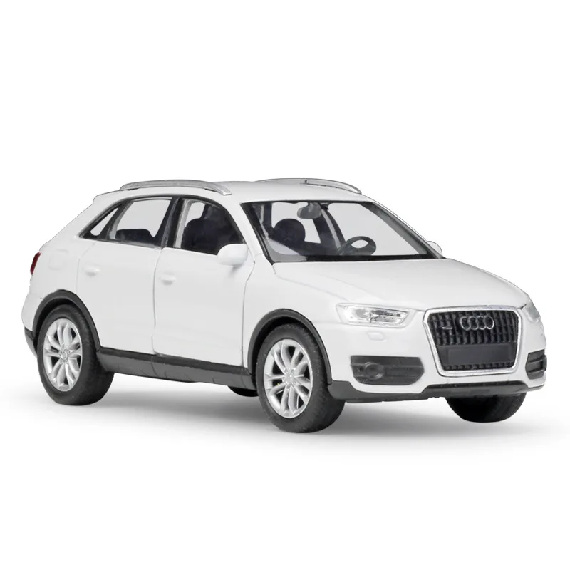 WELLY 1:36 настоящая металлическая модель игрушечного автомобиля Audi Q3 SUV классическое литое под давлением Литье под давлением транспортное средство оттягивающие назад Машинки Игрушки Коллекция для детей подарок - Цвет: 1 White