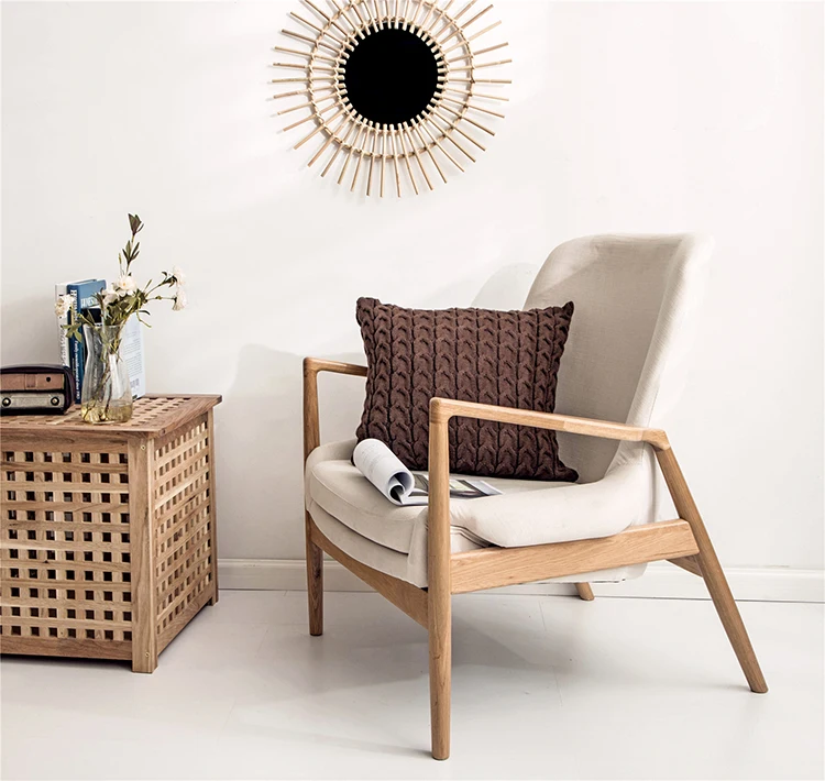 双麻花拉链靠枕套RJ90014(6)