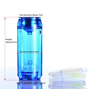 

Acrylic Portable Hookah Cup Set Shisha Pipe Chicha Narguile with Hose Stainless Steel Bowl Charcoal Holder Cachimbas Accessories