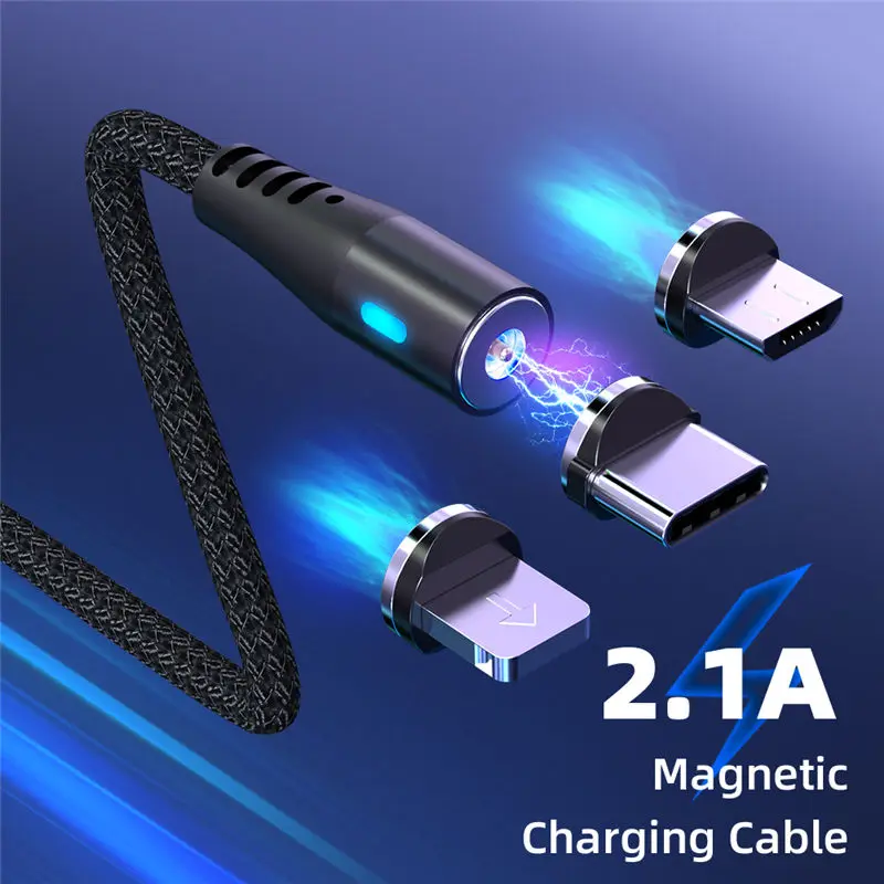 Магнитный кабель Micro USB typr c для Huawei P20 P30 Pro Samsung S10 S9 Xiaomi супер зарядный