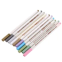 Ассорти цветные металлические перманентные маркер-краски ручки металлический маркер карандаш для взрослых раскраски школьные художественные принадлежности для рисования