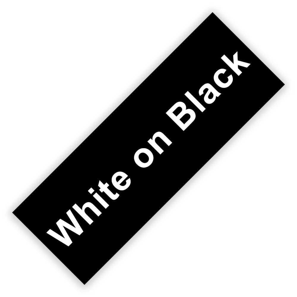 White on Black