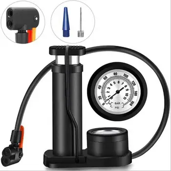 

Bicycle Electric Motorcycle Household Foot Pressure Gauge Air Pump With Barometer Mini Portable Pedal Pump High Pressure