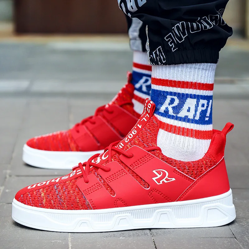 

Spring Red CHILDREN'S Shoes Breathable BOY'S Shoe 10 Big Boy MEN'S SHOES 12 Young STUDENT'S 15-Year-Old Boy Athletic Shoes