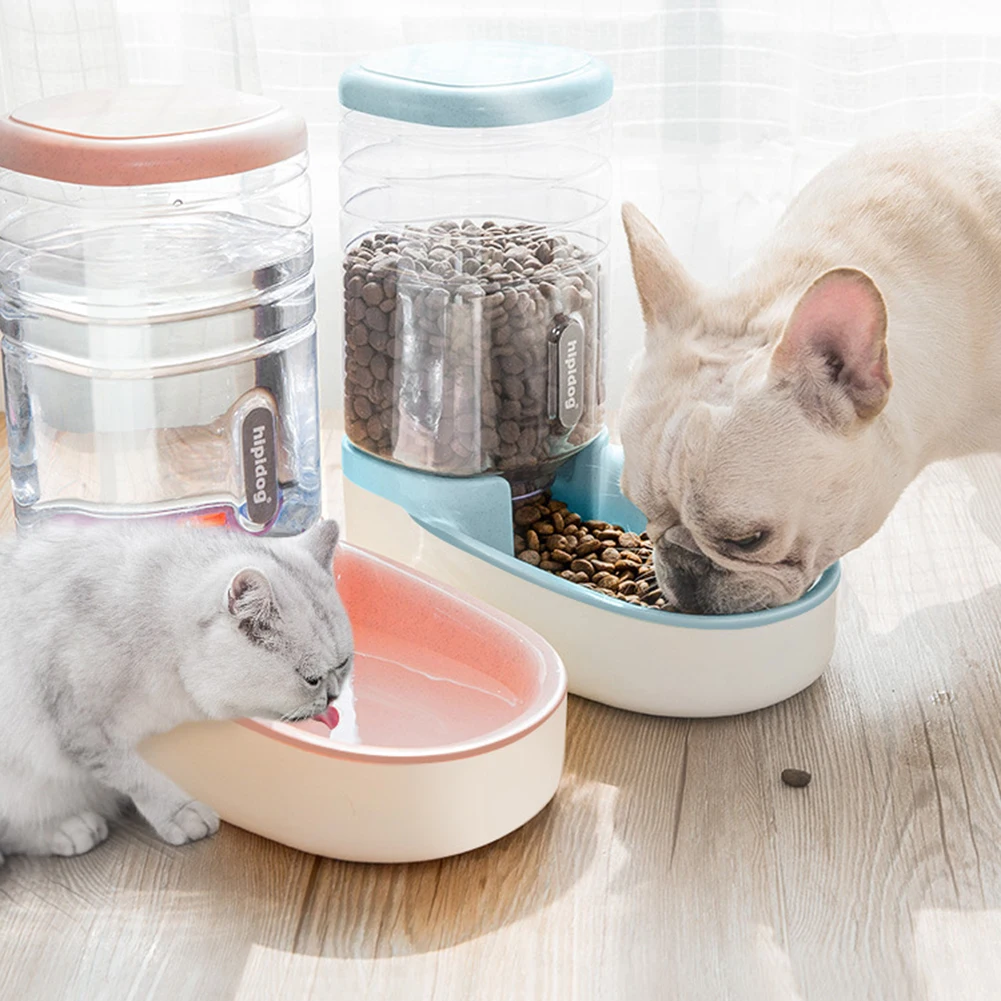 

Pet Automatic Water Feeder Food Dispenser Portable Dog Cat Water Drinking Dispenser Feeder for Dog Cat 3.8L Pet Supplies Bowl