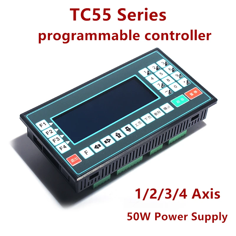 1-4 оси TC55 TC5510 программируемый контроллер шаговый серводвигатель с ЧПУ скамья
