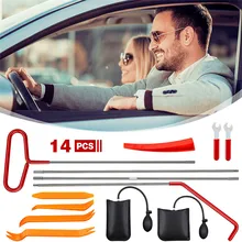 

Professional Long Reach Tool Protective Coating 304 Stainless Steel with Air Wedge Bag Pump Non Marring Wedge for Car Truck