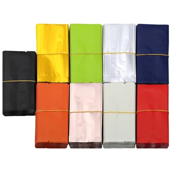 

100pcs 10-15g 55x125x20mm Color Foil Heat Sealing Bag Tea Coffee Powder Packaging Bag Eco-friendly Matt Foil Pouch