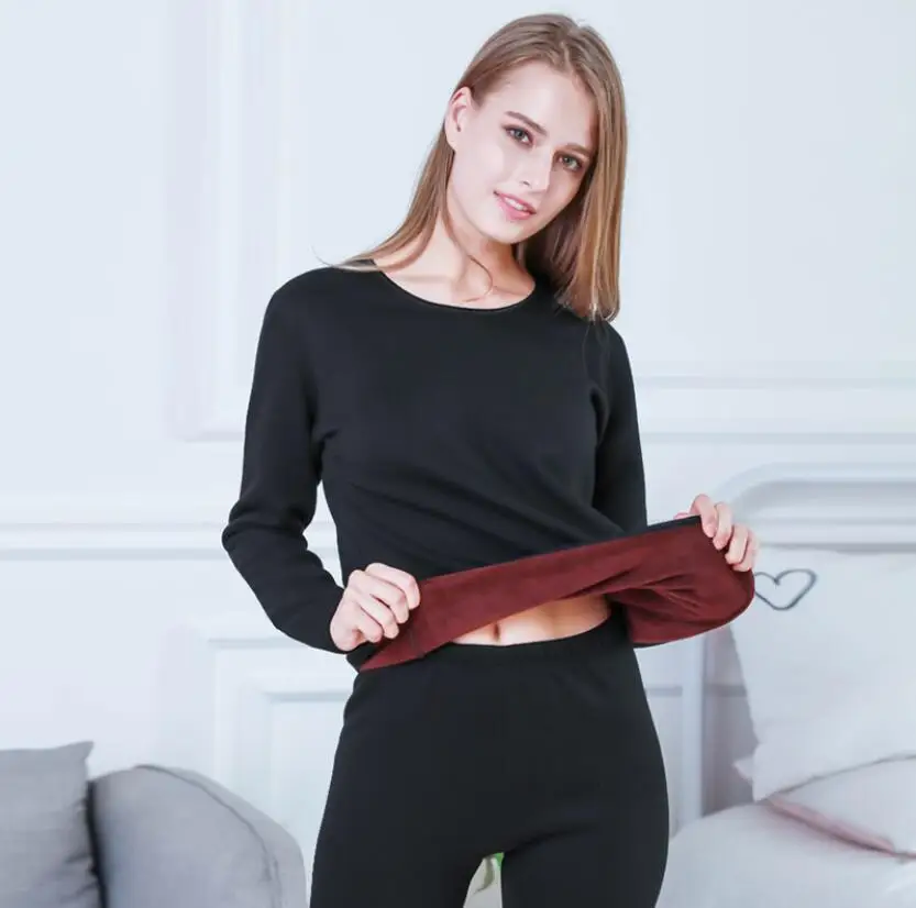 termic clothes Женское термобелье Longjhon зимнее нижнее белье для мужчин термоактивный с длинным рукавом внутренний комплект одежды с круглым вырезом длинный John Termico теплый - Цвет: termic clothes