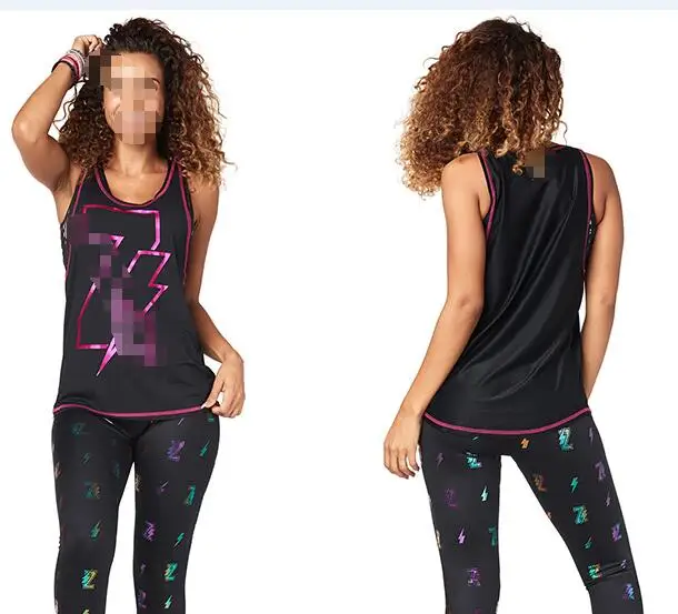 t1865 black Женская одежда ADIBO, топ для бега, одежда, жилет, топы yago, топы Glam Mesh Tank t1865 - Цвет: t1865 black