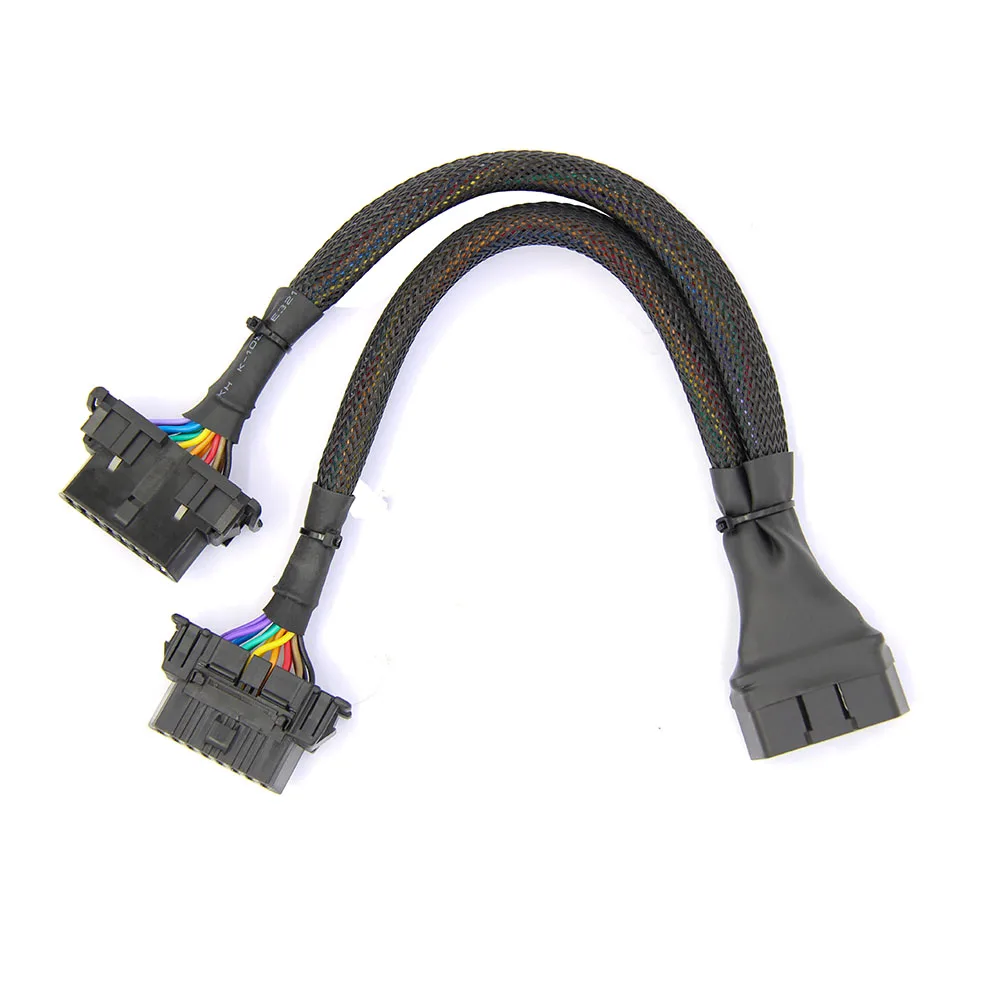 Диагностический кабель OBD2 удлинитель OBD кабель 16Pin штекер 16Pin женский obd2 разъем для OBD II диагностический инструмент ELM327 кабель горячий