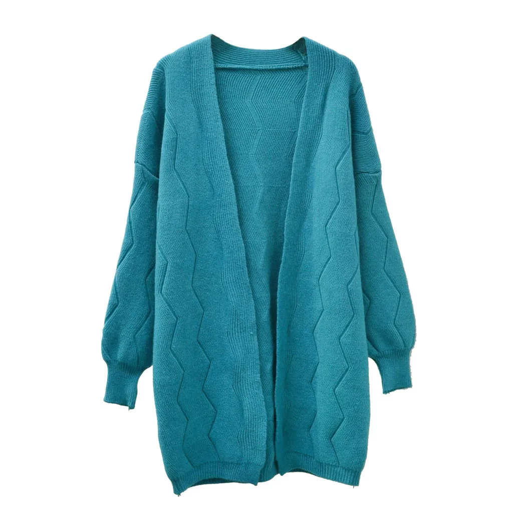 Feitong Cardigan Sweater Womens Boho Open Front Cardigan Long Sleeve Loose Knit Lightweight Sweaters рубашка женская