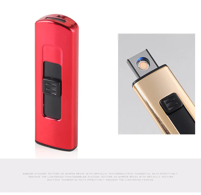 Креативная труба перезаряжаемая USB ветрозащитная беспламенная зарядка прикуриватель бездымный супер электронная зажигалка для мужчин