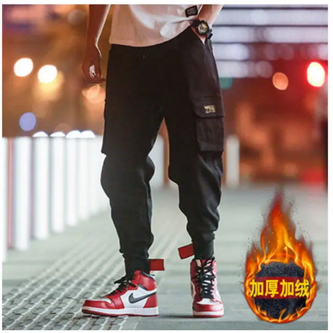Privathinker pantalones de los hombres, уличная одежда, мужские джоггеры Pantalones negro sudoroso hombre, хип-хоп, otouno bolsillos pant - Цвет: (Asian Size)