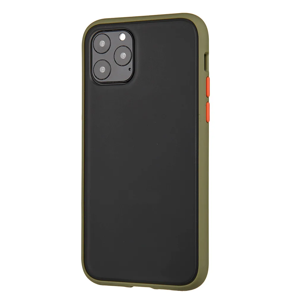 GN Чехол для Iphone11 Pro 5,8 дюймовый матовый чехол цветной мягкий силиконовый простой Tpu ультра тонкий чехол на заднюю панель телефона - Цвет: GN