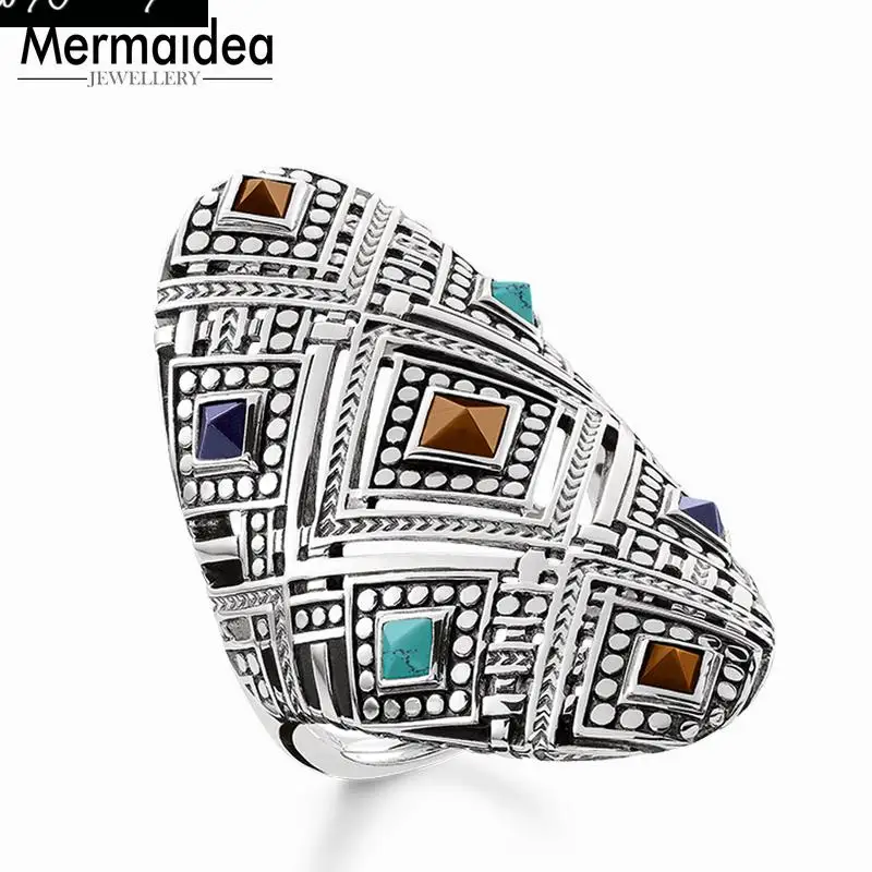 Ethnic Ornament Ring silver plated Gift For Women Fashion Eternity Rings Jewelry Wholesale | Украшения и аксессуары
