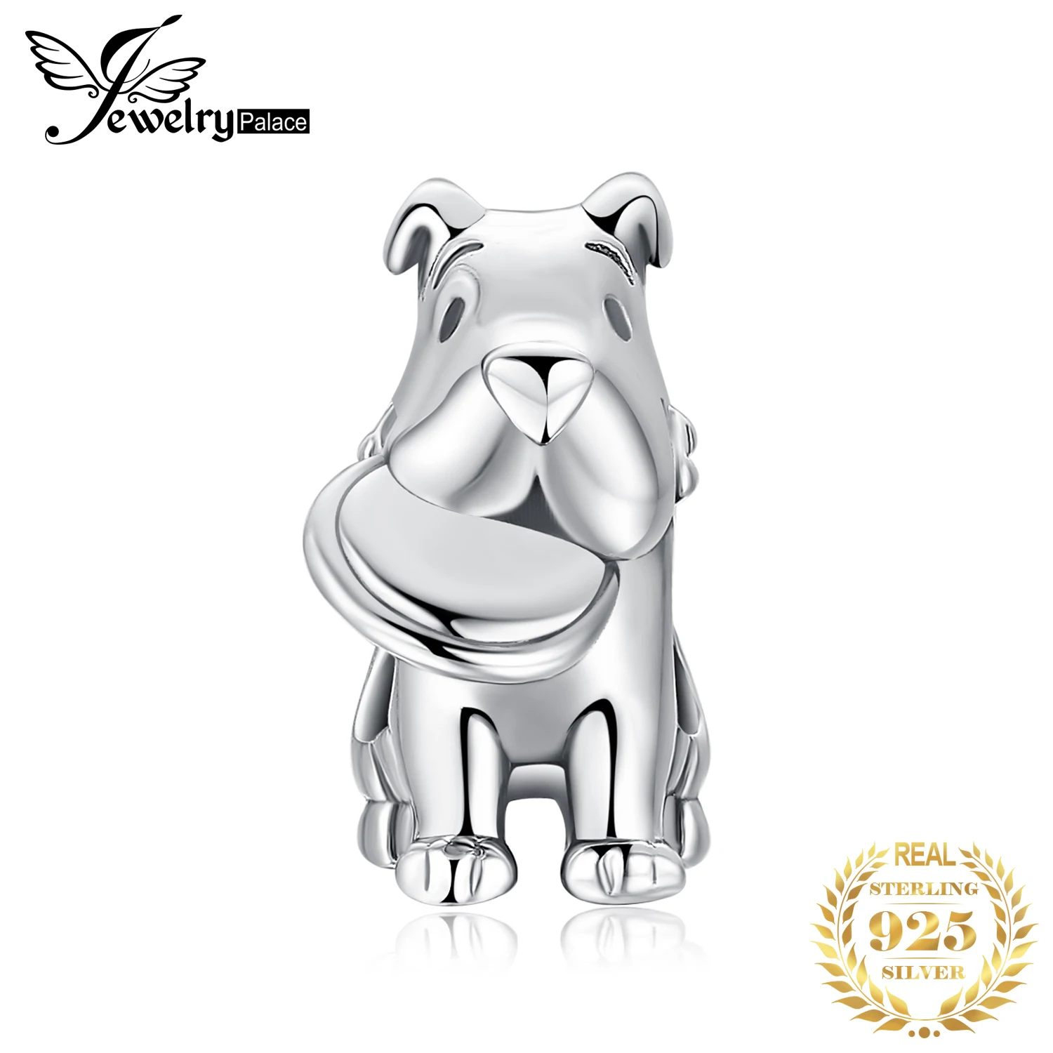 

JewelryPalace Frisbee Dog 925 Sterling Silver Beads Charms Silver 925 Original For Bracelet Silver 925 original Jewelry Making
