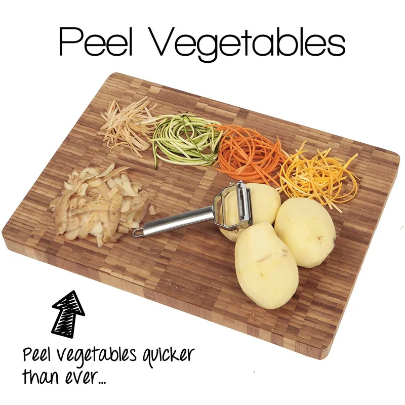 Vegetable Peelers for Kitchen Set - Fruit Peeler Stainless Steel  Multi-function Vegetable Peeler - Potato Peeler Cabbage Shredder - Grape  Peeler and