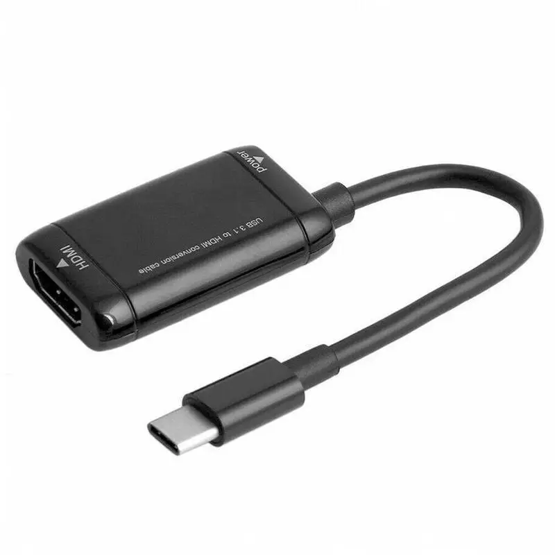 Адаптер Конверсионный кабель USB 3,1 type-C в HDMI адаптер «Папа-мама» Кабельная линия - Цвет: A