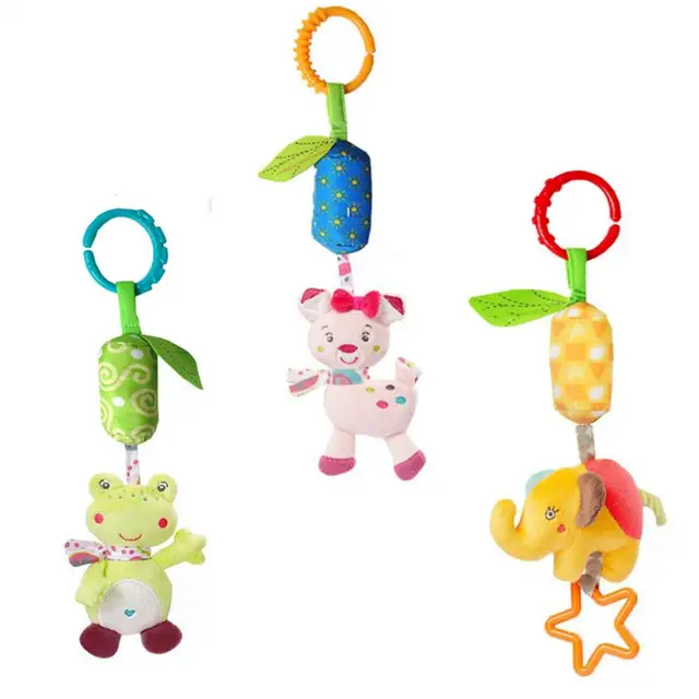 Baby Soft Hanging Toys Baby Car Seat Bell Toy Cute Baby Strollers Hanging Toy Baby Carriage Pendant Baby Stroller Accessories 2