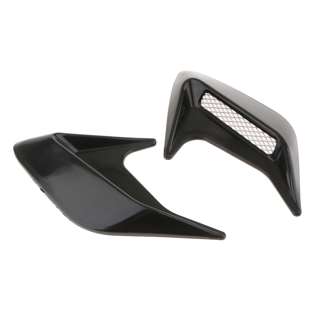 2pcs/lot Shark Gills Car Styling 3D Simulation Vent Air Flow Fender Chrome Glue Sticker Decal Car Decoration Waterproof