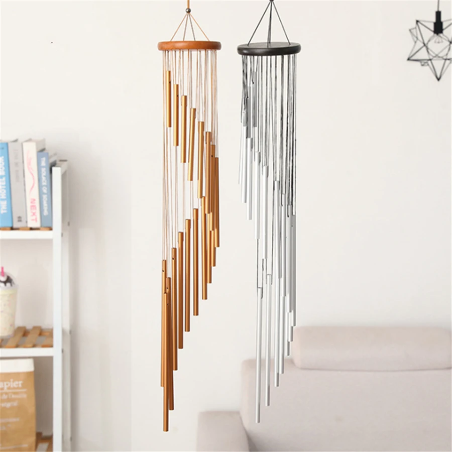 90cm 18 Tubes Wind Chimes Metal Wind Bells Garden Patio Outdoor Wall
