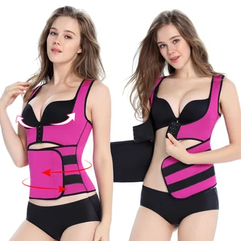 

Women Slimming Sheath Neoprene Belt Curve Shaper Sauna Vest Corset Waist Trainer Tummy Control Shapewear Colombian Girdles