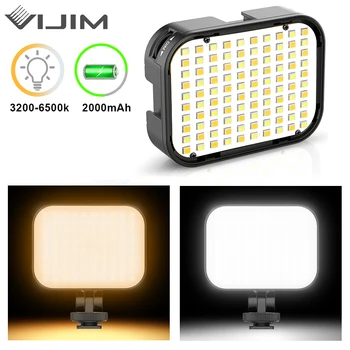 

VIJIM VL100C DSLR LED Video Light Extend 3 Cold Shoe 170° Adjustable Ballhead Camera Photography Lighting Vlog Fill Light Lamp